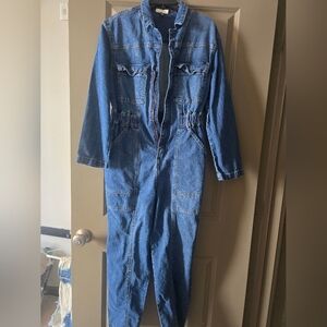 Womens denim jumpsuit
